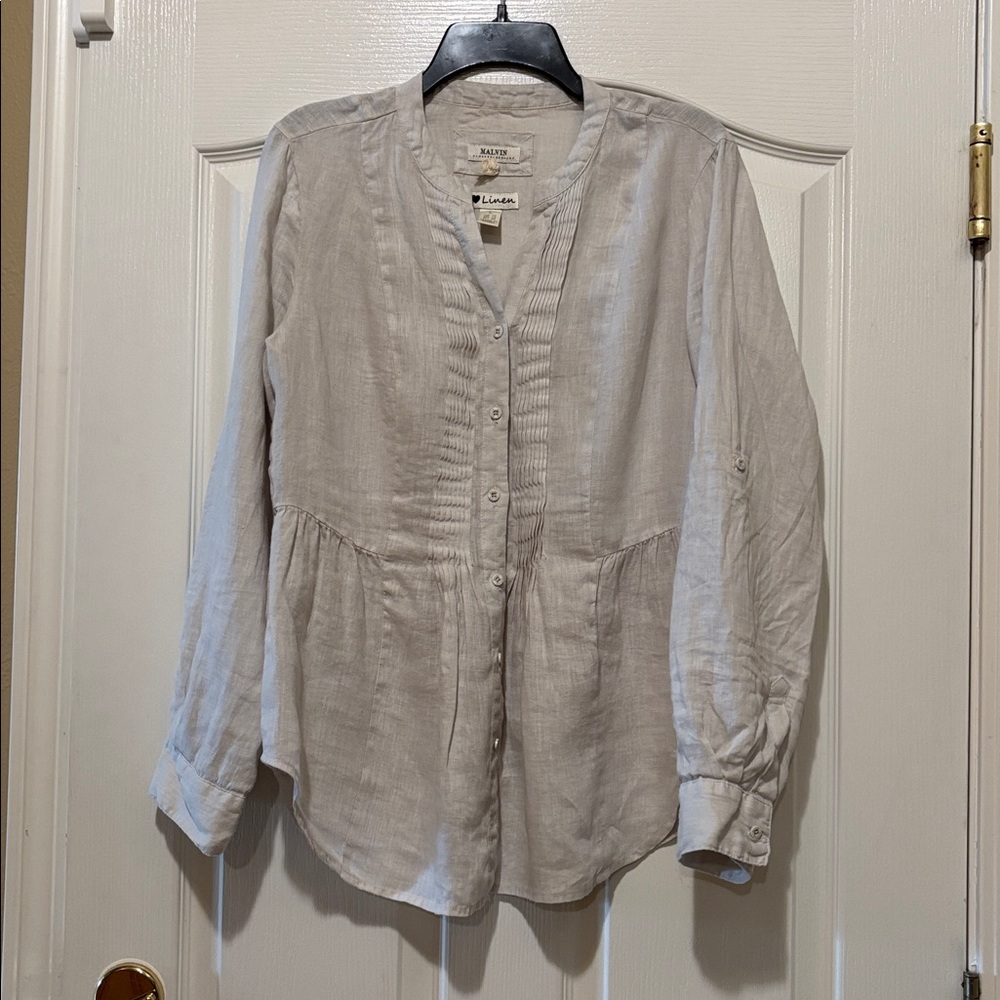 Linen Button-Up Shirt